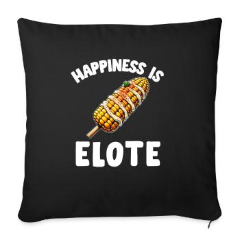 Elote Girl Women Elote Mexican Corn Food Comida - Sofa pillowcase 17,3'' x 17,3'' (45 x 45 cm) - black - Front