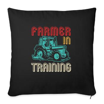 Tractor Lover Funny Tractor Gift - Sofa pillowcase 17,3'' x 17,3'' (45 x 45 cm) - black - Front