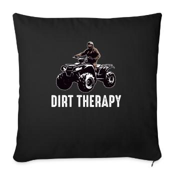 4 Roues Pour Hommes Grand-Père VTT Quad Bike Racing - Housse de coussin décorative 45 x 45 cm - noir - Devant