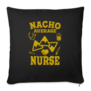 Nurse Nacho Average Cinco de Mayo Nurses - Sofa pillowcase 17,3'' x 17,3'' (45 x 45 cm) - black - Front