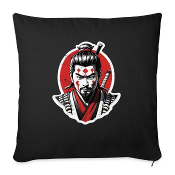Samurai Warrior - Japan - Demon - Sofa pillowcase 17,3'' x 17,3'' (45 x 45 cm) - black - Front