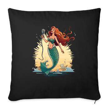 Sea Shanty Design For Loved Ones While Singing - Sofa pillowcase 17,3'' x 17,3'' (45 x 45 cm) - black - Front