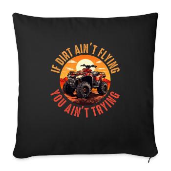 4 Roues Pour Hommes Grand-Père VTT Quad Bike Racing - Housse de coussin décorative 45 x 45 cm - noir - Devant