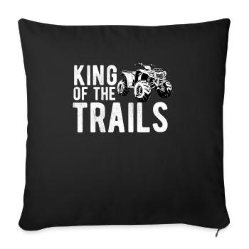 4 Roues Pour Hommes Grand-Père VTT Quad Bike Racing - Housse de coussin décorative 45 x 45 cm - noir - Devant