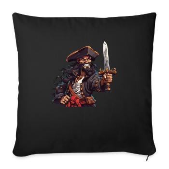 Sea Shanty Design For Loved Ones While Singing - Sofa pillowcase 17,3'' x 17,3'' (45 x 45 cm) - black - Front