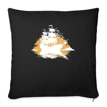 Sea Shanty Design For Loved Ones While Singing - Sofa pillowcase 17,3'' x 17,3'' (45 x 45 cm) - black - Front