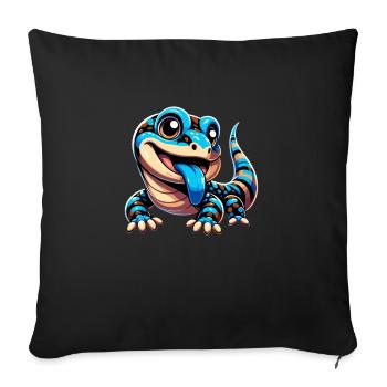 Lizard Collector Reptile Lover - Sofa pillowcase 17,3'' x 17,3'' (45 x 45 cm) - black - Front