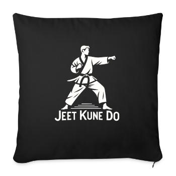 Jet Kune Do - MMA Fighter and Martial Arts - Sofa pillowcase 17,3'' x 17,3'' (45 x 45 cm) - black - Front
