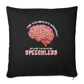 Empower Aphasia Awareness Connection - Sofakissenbezug 45 x 45 cm - Schwarz - Vorne