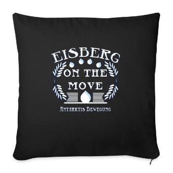 Eisberg befreiung - Sofakissenbezug 45 x 45 cm - Schwarz - Vorne