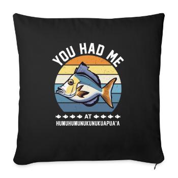 Riff Baliste Tambour Hummuhumunukunukuapua’a - Housse de coussin décorative 45 x 45 cm - noir - Devant
