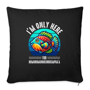 Humuhumunukunukuapua'a Reef Hawaiian Triggerfish - Sofa pillowcase 17,3'' x 17,3'' (45 x 45 cm) - black - Front