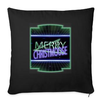 Baby Santa Fun Canada Moose Canada Cute Moose - Sofa pillowcase 17,3'' x 17,3'' (45 x 45 cm) - black - Front