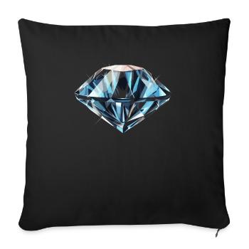 Lapidaire artiste pierres précieuses Pierre de collecte Pierre - Housse de coussin décorative 45 x 45 cm - noir - Devant