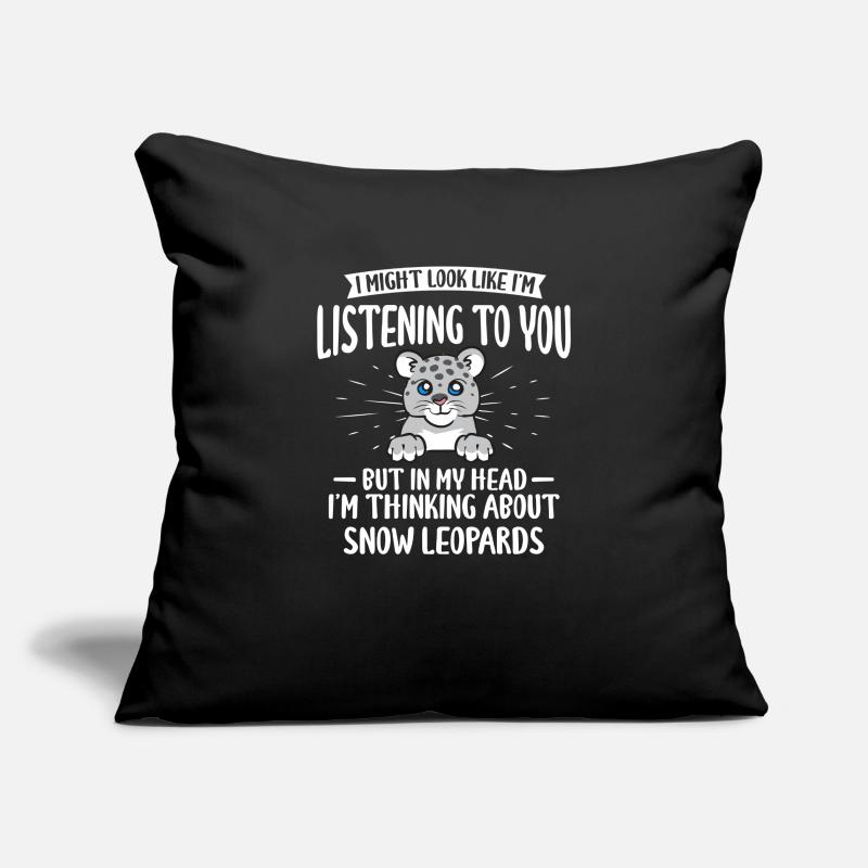 Snow leopard Sofa pillowcase 17,3'' x 17,3'' (45 x 45 cm)