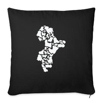 Shih Tzu Dog Mom Shih Tzu Dad - Sofa pillowcase 17,3'' x 17,3'' (45 x 45 cm) - black - Front
