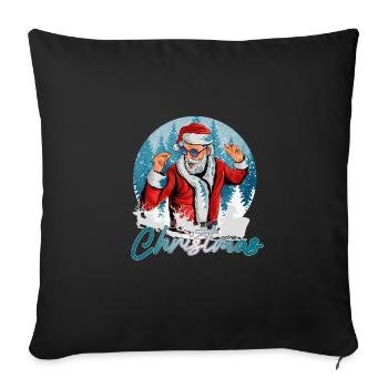 dancing Santa - Sofakissenbezug 45 x 45 cm - Schwarz - Vorne