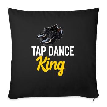 Tap Dance Teacher Appreciation For Women Girls - Sofa pillowcase 17,3'' x 17,3'' (45 x 45 cm) - black - Front