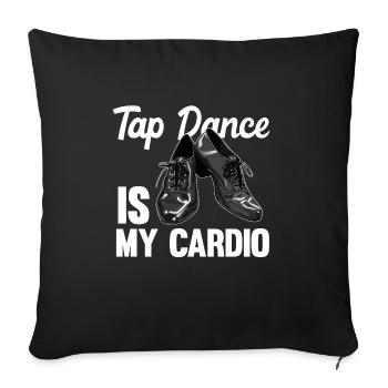 Tap Dance Teacher Appreciation For Women Girls - Sofa pillowcase 17,3'' x 17,3'' (45 x 45 cm) - black - Front