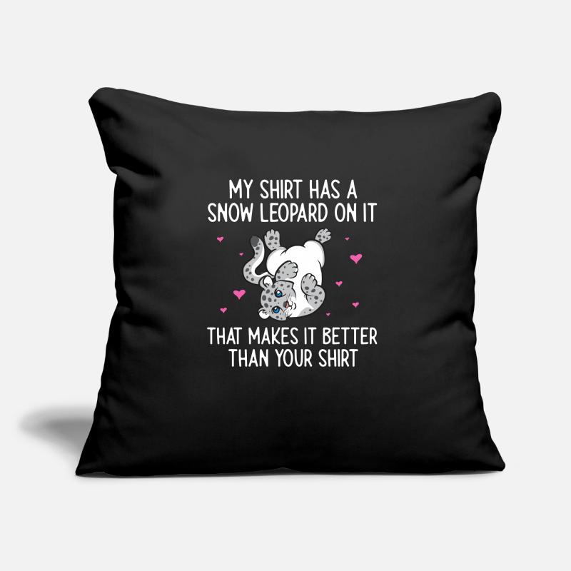 Snow leopard Sofa pillowcase 17,3'' x 17,3'' (45 x 45 cm)