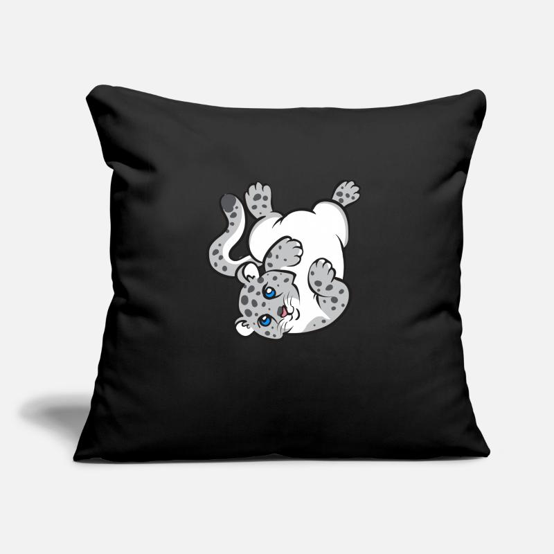 Snow leopard Sofa pillowcase 17,3'' x 17,3'' (45 x 45 cm)
