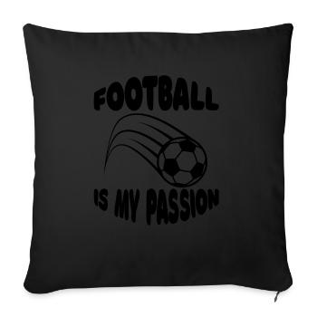 Soccer Team Soccer Design Soccer Player - Sofa pillowcase 17,3'' x 17,3'' (45 x 45 cm) - black - Front