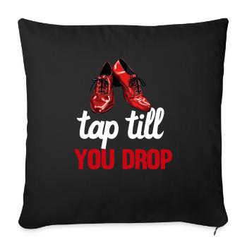 Tap Dance Teacher Appreciation For Women Girls - Sofa pillowcase 17,3'' x 17,3'' (45 x 45 cm) - black - Front