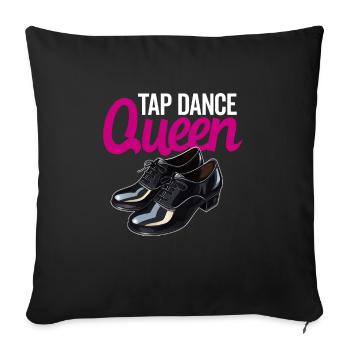 Tap Dance Teacher Appreciation For Women Girls - Sofa pillowcase 17,3'' x 17,3'' (45 x 45 cm) - black - Front