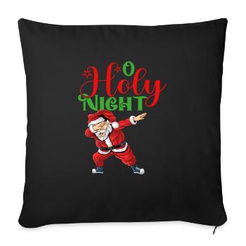 O Holy Night - Sofa pillowcase 17,3'' x 17,3'' (45 x 45 cm) - black - Front