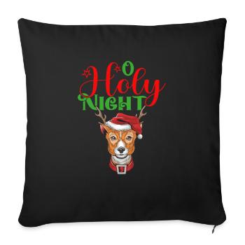 O Holy Night - Sofa pillowcase 17,3'' x 17,3'' (45 x 45 cm) - black - Front