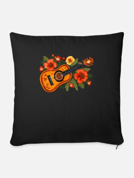 Fiddle Player Geiger, Instrumentenmusiker - Sofakissenbezug 45 x 45 cm - Schwarz