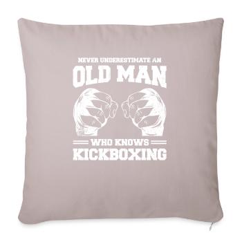 Kickboxen Kickboxer Kickboxing - Housse de coussin décorative 45 x 45 cm - taupe clair - Devant