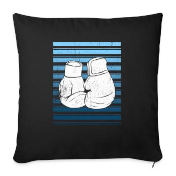 Kickboxen Kickboxer Kickboxing - Sofa pillowcase 17,3'' x 17,3'' (45 x 45 cm) - black - Front