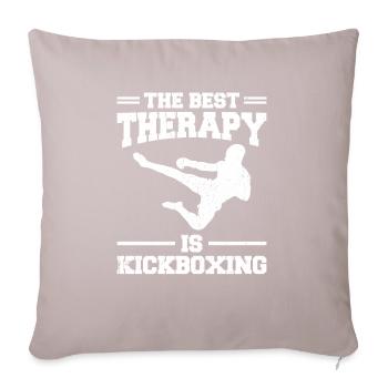 Kickboxen Kickboxer Kickboxing - Housse de coussin décorative 45 x 45 cm - taupe clair - Devant