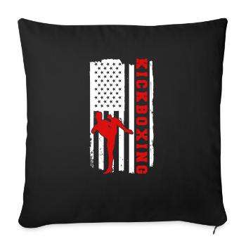 Kickboxen Kickboxer Kickboxing - Sofa pillowcase 17,3'' x 17,3'' (45 x 45 cm) - black - Front