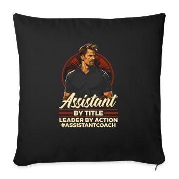 Assistant Coach Sport Trainer Team Coaching - Sofa pillowcase 17,3'' x 17,3'' (45 x 45 cm) - black - Front