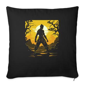 Muay Thai Boxing Martial Arts Martial Artist MMA - Sofa pillowcase 17,3'' x 17,3'' (45 x 45 cm) - black - Front
