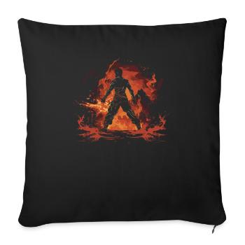 Muay Thai Boxing Martial Arts Martial Artist MMA - Sofa pillowcase 17,3'' x 17,3'' (45 x 45 cm) - black - Front