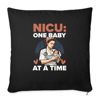 Registered Nurse Medical Medicine Neonatal Nurse - Sofa pillowcase 17,3'' x 17,3'' (45 x 45 cm) - black - Front