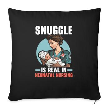 Registered Nurse Medical Medicine Neonatal Nurse - Sofa pillowcase 17,3'' x 17,3'' (45 x 45 cm) - black - Front