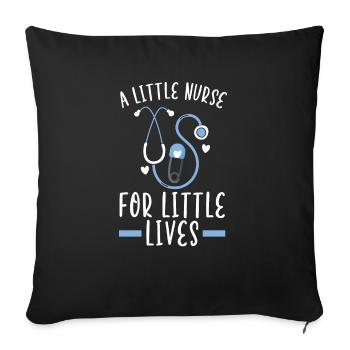 Registered Nurse Medical Medicine Neonatal Nurse - Sofa pillowcase 17,3'' x 17,3'' (45 x 45 cm) - black - Front