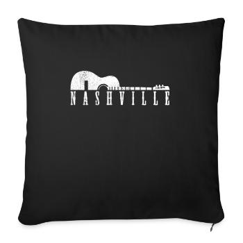 Nashville Tennessee Country Music - Sofa pillowcase 17,3'' x 17,3'' (45 x 45 cm) - black - Front
