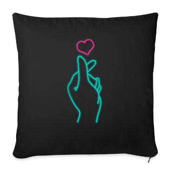 K-Pop Fan Gift Korean Pop Music - Sofa pillowcase 17,3'' x 17,3'' (45 x 45 cm) - black - Front