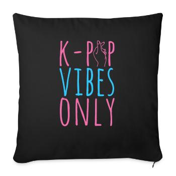 K-Pop Fan Gift Korean Pop Music - Sofa pillowcase 17,3'' x 17,3'' (45 x 45 cm) - black - Front