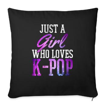 K-Pop Fan Gift Korean Pop Music - Sofa pillowcase 17,3'' x 17,3'' (45 x 45 cm) - black - Front