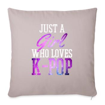 K-Pop Fan Gift Korean Pop Music - Sofa pillowcase 17,3'' x 17,3'' (45 x 45 cm) - light taupe - Front