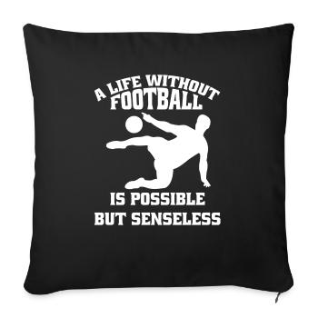 Soccer Player Soccer Team Soccer Design - Sofa pillowcase 17,3'' x 17,3'' (45 x 45 cm) - black - Front