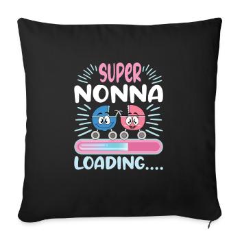 Nonna 2024 Loading Granny 2024 - Sofa pillowcase 17,3'' x 17,3'' (45 x 45 cm) - black - Front
