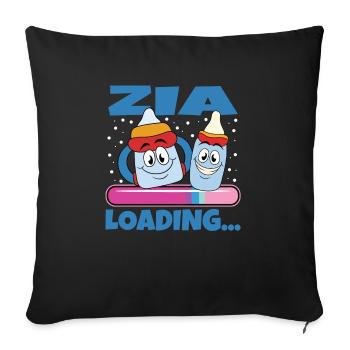 Zia 2024 Loading Tante 2024 - Sofakissenbezug 45 x 45 cm - Schwarz - Vorne