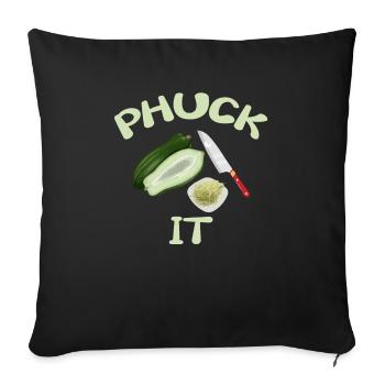 Funny Phuck It Laotian Cuisine - Sofa pillowcase 17,3'' x 17,3'' (45 x 45 cm) - black - Front